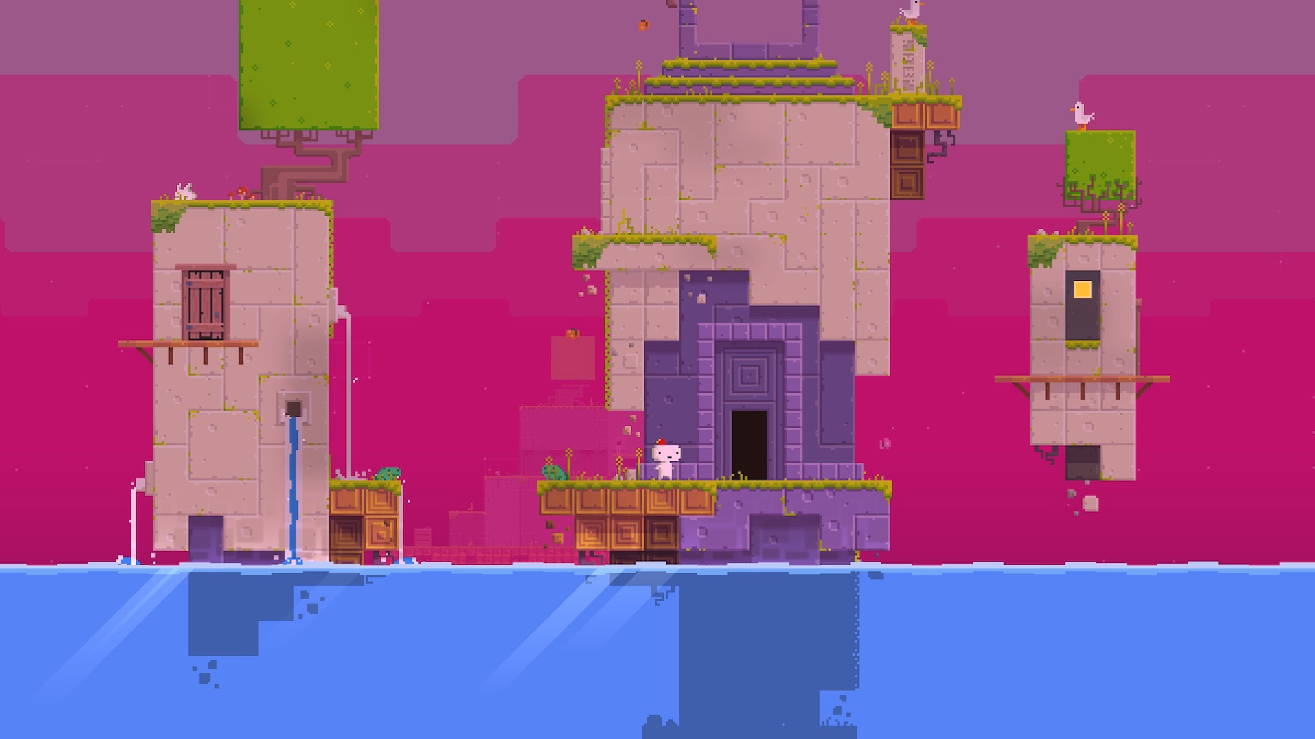 Скриншот из ПК-версии игры Fez, сделанной с помощью фреймворка Monogame
